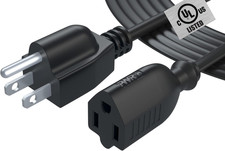 12Ft Power Extension Cord Cable Extender - 18AWG NEMA 5-15P to 5-15R Strip picture