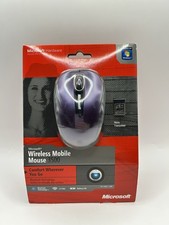 Microsoft Wireless Mobile Mouse 3500 Purple BlueTrack Nano Transceiver - New picture