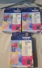 Lof Of 3 Brother LC203 Magenta High-Yield Ink Cartridge New Exp 2027 picture
