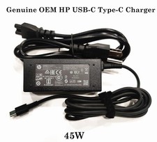 Genuine OEM 45W USB-C Type-C Adapter Charger HP Chromebook 934739-850 L43407-001 picture