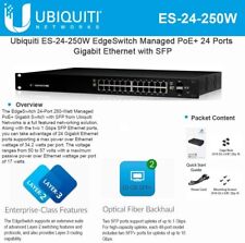 Ubiquiti UniFi Edge Switch 24 Port PoE Gigabit 250W Rack Mount ES-24-250W picture