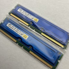 256MB 2x128mb 600-53 184 pin RDram Memory Rambus ECC Samsung Kingston PC600 picture