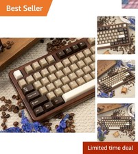 164 Keys Coffee Translucent Keycaps Doubleshot PBT Cherry Profile Keycap Set picture