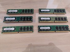 Lot of 6 Mixed Samsung Hynix  DDR2 Desktop Memory 8GB Total RAM x4 1GB x2 2GB picture