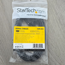 StarTech.com 10ft/3m DB9 Male to DB9 Female Straight-Through Cable Black picture