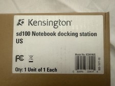 NOS Kensington SD100 Laptop Docking Station Port Replicator K33419US picture