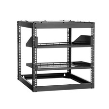 VEVOR 10U Open Frame Network Rack Wall Mounted Server Rack 4 Post with Shelves picture