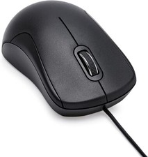 Amazon Basics 3-Button USB Wired Mouse - Standard, Black picture