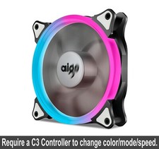 Aigo Aurora RGB LED 120mm Case Fan High Performance High Cooling Cooler picture