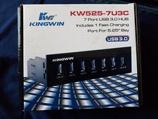 Kingwin Front Panel USB 3.0 Hub 7 Port & One Fast Charging USB 2.1A Charging Por picture