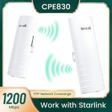 2Pack UeeVii Gigabit Wireless Bridge Point to Point PTMP Extender 1Gbps 1200Mbps picture