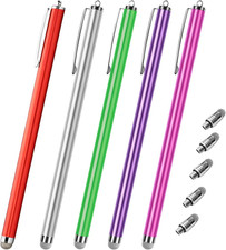 Extra Long Stylus Pens for Touch Screens [5 Pack Fiber Mesh Tips] Compatible for picture