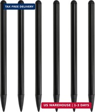 6-Pack Black Dual-Tip Stylus Pens - Universal Touchscreen Stylus Compatible with picture