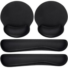 8 Pcs Ergonomic Mouse Pad and Keyboard with Wrist Support Set picture