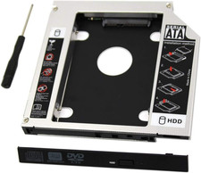 Padarsey Universal 9.5Mm SATA to SATA 2Nd SSD HDD Hard Drive Caddy Adapter Tray picture