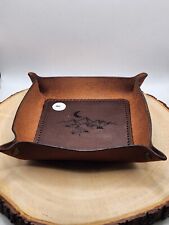 Genuine Leather Organizer, Tray,Natural leather, hand made ,new,hand Made #197 picture