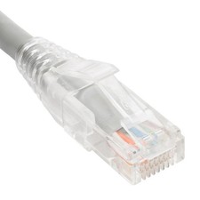 ICC ICC-ICPCST07GY Patch Cord Cat6 Clear Boot 7ft Gray Ethernet Cable picture