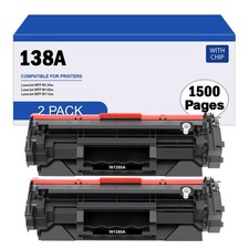 2PK W1380A Toner with Chip For 138A HP LaserJet Pro 3001dw 3001fdw MFP 3101fdw picture