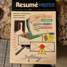 KEY Resume Writer Software For IBM PC’S AND CAPABILITIES Floppy And Book picture