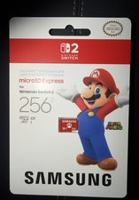 Samsung 256GB Super Mario microSD Express Card Nintendo Switch 2 New picture