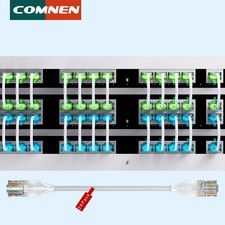COMNEN 24-Pack Cat6a Ethernet Cables 10G POE LAN Patch Cords for PS5 Router picture