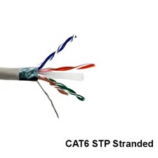 Kentek Gray 1000ft CAT6 STP Stranded Ethernet Bulk Cord 24AWG 550MHz Shielded picture