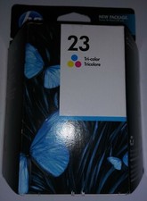 Genuine HP 23 Tri-Color Ink Cartridge New in Box C1823D Exp 02/2011 picture