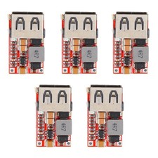 5Pcs Dc-Dc USB Buck Module Reusable USB Charger Module Red Pcb Car Adapter picture