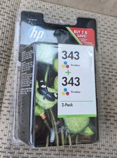 HP 343 Tri-Colour Ink Cartridges 2x Pack Original CB332EE -  Exp 10 2017 picture