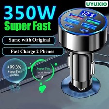 USB C Car Phone Charger Adapter with Voltage Display Dual PD Super picture