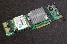 SuperMicro AOC-USASLP-S8iR PCIe Low Profile SAS RAID Controller Adapter & BBU picture
