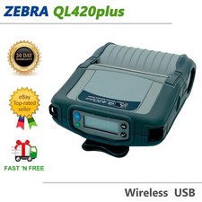 TESTED Zebra QL420 Plus Portable Printer Wireless USB No Charger No Battery picture