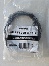 Power Cable WattBox WB-PWR-360-6FT-BLK Sealed picture