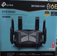 TP-Link AXE16000 Quad-Band WiFi 6E Wi-Fi Gaming, Black.... 16 Stream, Router picture