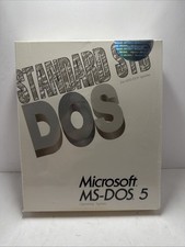 Standard STD Microsoft MS-DOS 5 Sealed 5.25 Disks Vintage New picture