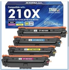 210X Toner Cartridges 4 Pack: Compatible for HP 210X,210A,210,Color LaserJet Pro picture