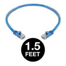 2 PCS Blue Cat5e Patch Cable Cat5 Ethernet Cord RJ45 Connectors LAN UTP Wire picture