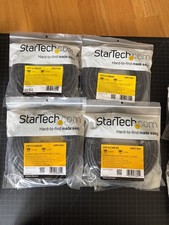 LOT OF 10 StarTech.com Cat6 25 ft RJ45 Ethernet Patch Cable Round Black - New picture