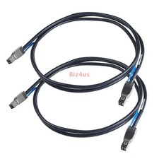 2PCS 12Gb/s External Mini SAS HD SFF-8644 to SFF-8644 Hard Drive Data Cable 2M picture