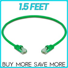Green Cat5e Cable Ethernet Cat5 Patch Cord Internet LAN Network Wire LOT picture