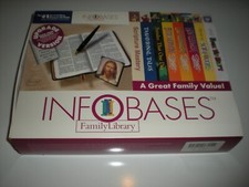 Infobases Family Library collection 1998 LDS very rare. Never sold. Infobase CDs picture