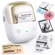 NIIMBOT B2 Pro Bluetooth Label Maker, 300DPI HD Thermal Sticker Printer | Por... picture