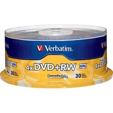 Verbatim 4x DVD+RW 4.7GB Logo Branded  2x30 = 60 Rewritable Disc 94834 picture