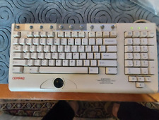 Vintage COMPAQ KB-9968 QWERTY Computer Keyboard With Trackball picture