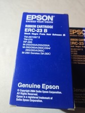Genuine LOT 10 Epson ERC-23 B Ribbon Cartridge NEW SEAL picture
