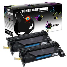 2 Black Toner Cartridges replace for HP CF226X 26X LaserJet Pro M402d M426fdn picture