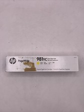 New OEM Genuine HP 981YC Ink Cartridge Yellow PageWide Cartridge picture