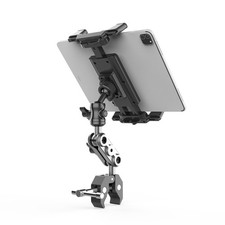 Heavy Duty iPad Tablet Phone Holder Clamp for Mic Stand Bike Treadmill Peloton picture