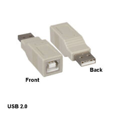 KNTK USB 2.0 Type A Male to Type B Female Adapter for Printer Scanner PC Data picture