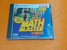 ⭐️⭐️⭐️⭐️⭐️ Knowledge Adventure Math Blaster Ages 9-12 Grades 4-6 CD-ROM WIN/MAC picture